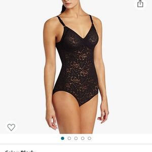 NWT Bali Women’s Shapewear Firm Control Lace ‘N Smooth Built-in Bra Body Shaper